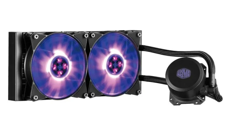 Cooler Master MasterLiquid ML240L RGB - 650 - 2000 RPM, 6 - 30 dB, AIO Watercooler, 240mm radiator - Featured Image