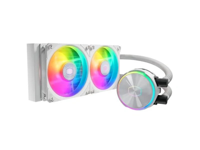 Cooler Master MASTERLIQUID PL240 FLUX - 32 dB, White color, AIO Watercooler, 240mm radiator - Featured Image