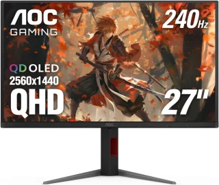 AOC Q27G4ZD 27” OLED Gaming Monitor – QHD 2560x1440, 240Hz, 0.03ms, HDR