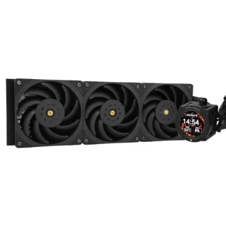 Thermalright Core Vision - 2000 RPM, 27.7 dB, Black color, AIO Watercooler, 360mm radiator