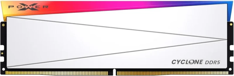 Silicon Power XPOWER Cyclone RGB 24 GB - 1 x 24GB, DDR5 288-pin DIMM, 7200MT/s, CL36, White color - Featured Image