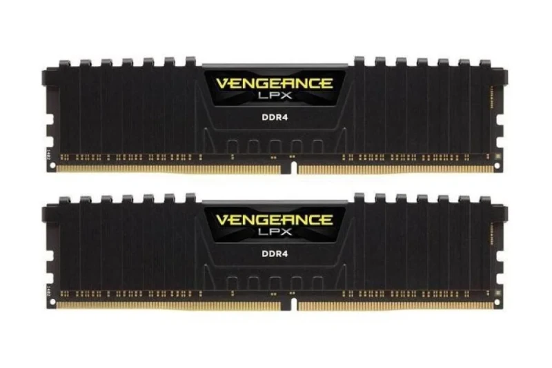 Corsair Vengeance LPX 8 GB - 2 x 4GB, DDR4 288-pin DIMM, 2400MT/s, CL16, Black / Yellow color - Featured Image