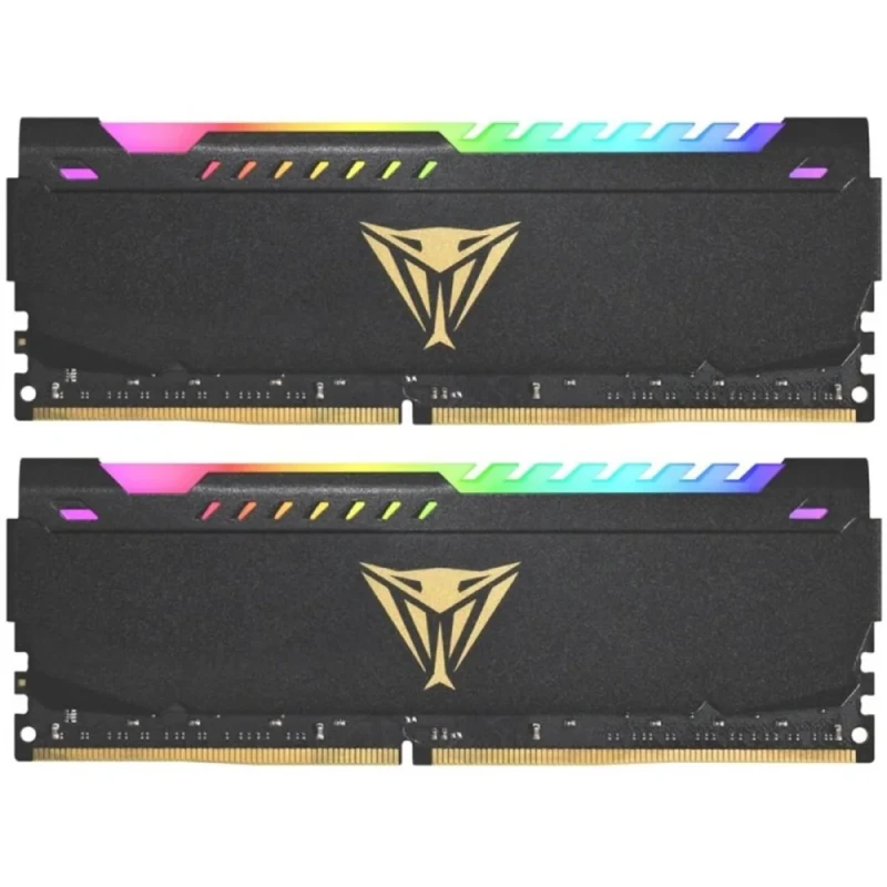 Patriot Viper Steel RGB 16 GB - 2 x 8GB, DDR4 288-pin DIMM, 3200MT/s, CL18, Black color - Featured Image