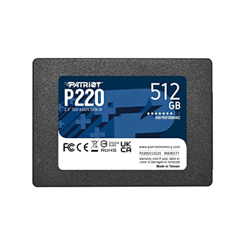 Patriot P220 - 512 GB SSD, SATA 6.0 Gb/s, 2.5" - Featured Image