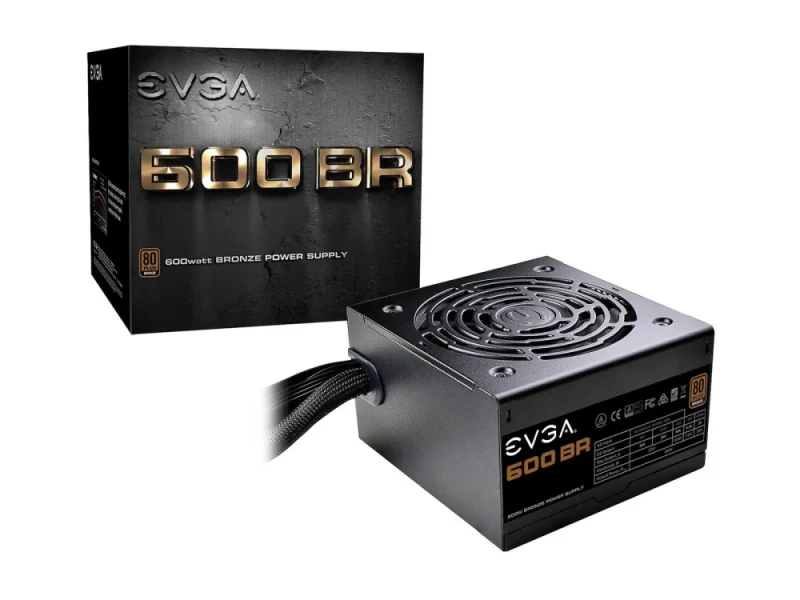EVGA 600 BR - 600 W ATX Power Supply, 80+ Bronze, Non-Modular - Featured Image