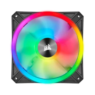 Corsair iCUE QL120 - 120mm PWM fan, 26 dB, 41.8 CFM Airflow, 525 - 1500 RPM, Black Color