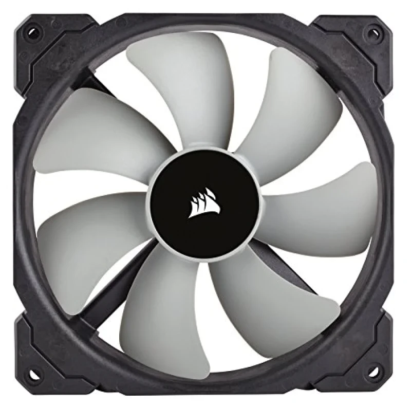 Corsair ML140 2-Pack - 140mm PWM fan, 16 - 37 dB, 20 - 97 CFM Airflow, 400 - 2000 RPM, White / Black Color - Featured Image