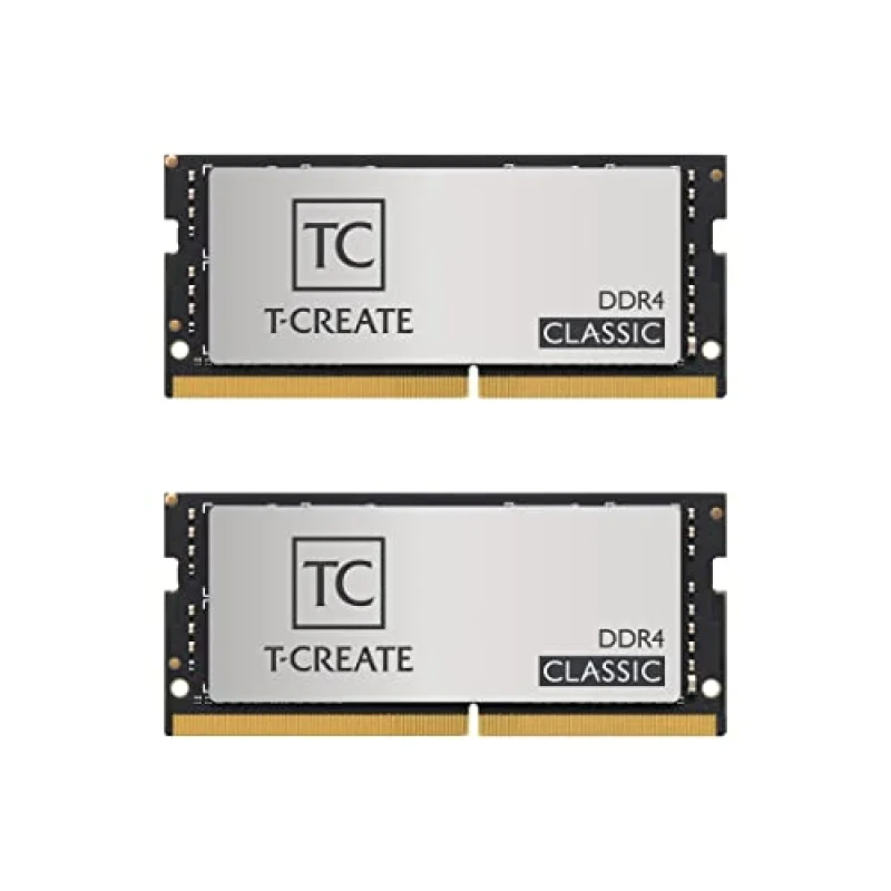 TEAMGROUP T-Create Classic 64 GB - 2 x 32GB, DDR4 288-pin DIMM, 3200MT/s, CL22, Silver / Black color - Featured Image
