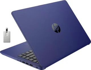 HP Stream 14" HD BrightView Laptop – Intel Celeron N4020 Dual-Core Processor, 8GB RAM, 64GB eMMC Storage, Intel UHD Graphics 600, 14" BrightView HD Display, 720p Webcam, Wi-Fi, Bluetooth, HDMI, 1-Year Microsoft 365 Included, Windows 11 S, Blue, Includes 32GB USB Flash Drive