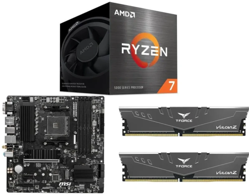 AMD Ryzen 7 5700 + MSI PRO B550M PRO-VDH WIFI + T-FORCE VULCAN Z 16GB (2 x 8GB) DDR4 3200 - Featured Image