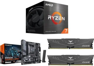 AMD Ryzen 7 5700 + GIGABYTE B550M GAMING X WIFI6 + T-FORCE VULCAN Z 16GB (2 x 8GB) DDR4 3200