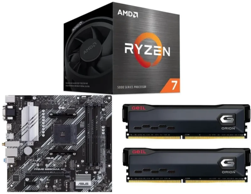 AMD Ryzen 7 5700 + ASUS PRIME B550M-A AC + GeIL ORION 32GB (2 x 16GB) DDR4 3200 - Featured Image