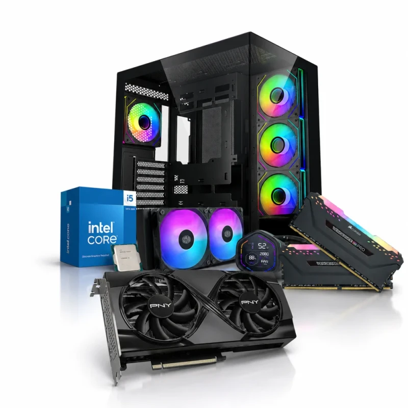 NexForge Dragon - GeForce RTX 5060 Ti 16GB, Intel Core i5 - 14400F, 32GB DDR4 RGB 3000MHz, 1TB NVMe SSD - Featured Image