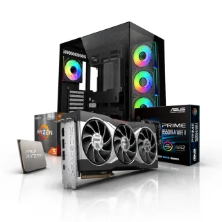 NexForge Budget Beast - AMD Ryzen 5 5600X, Radeon RX 6800 16GB GDDR6, 32GB DDR4 3200MHz CL16, 1TB NVMe SSD