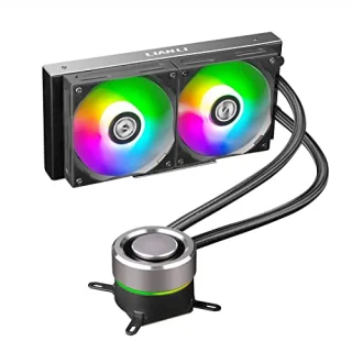 Lian Li Galahad AIO240 (2022) - 800 - 1900 RPM, 32 dB, Black/Silver color, AIO Watercooler, 240mm radiator
