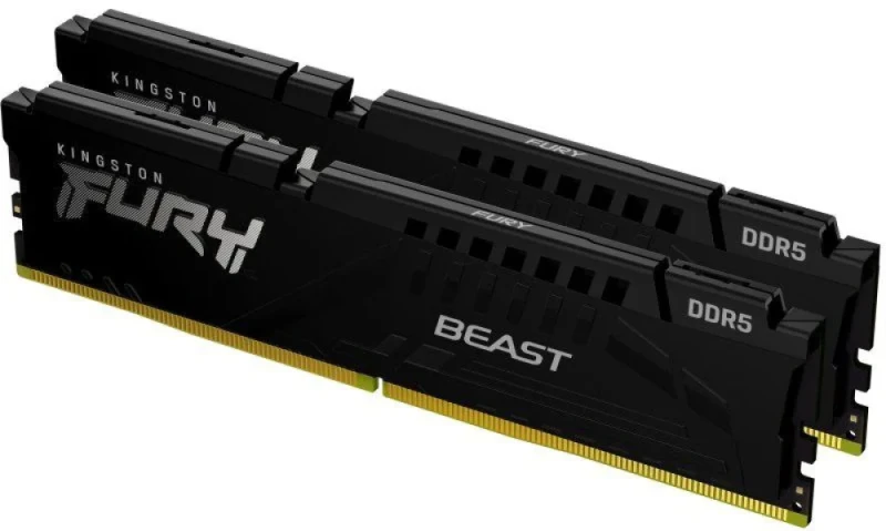 Kingston FURY Beast 16 GB - 2 x 8GB, DDR5 288-pin DIMM, 4800MT/s, CL38, Black color - Featured Image