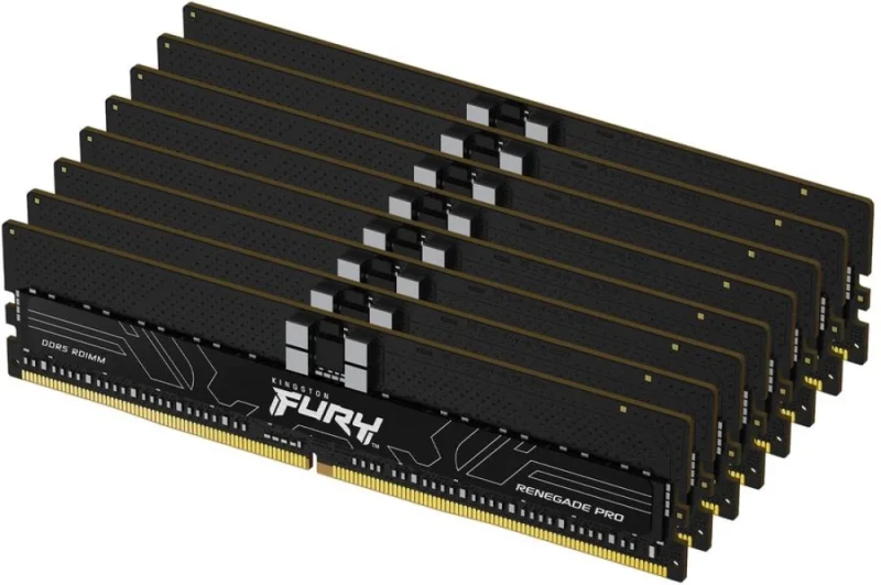 Kingston FURY Renegade Pro 128 GB - 8 x 16GB, DDR5 288-pin DIMM, 6000MT/s, CL32, Black color - Featured Image