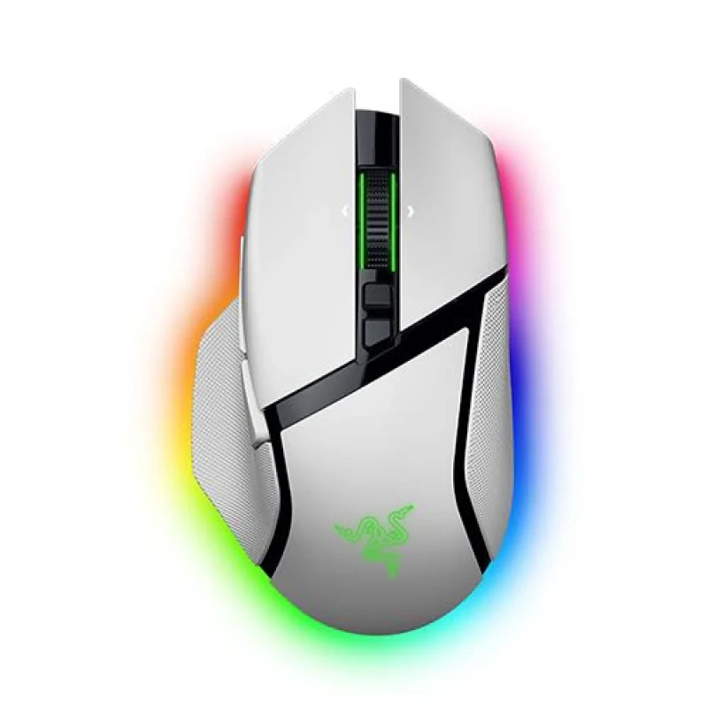Razer Basilisk V3 Pro 35K - Wired, Wireless, Bluetooth Wireless Optical Mouse, 35000 DPI, White color - Featured Image