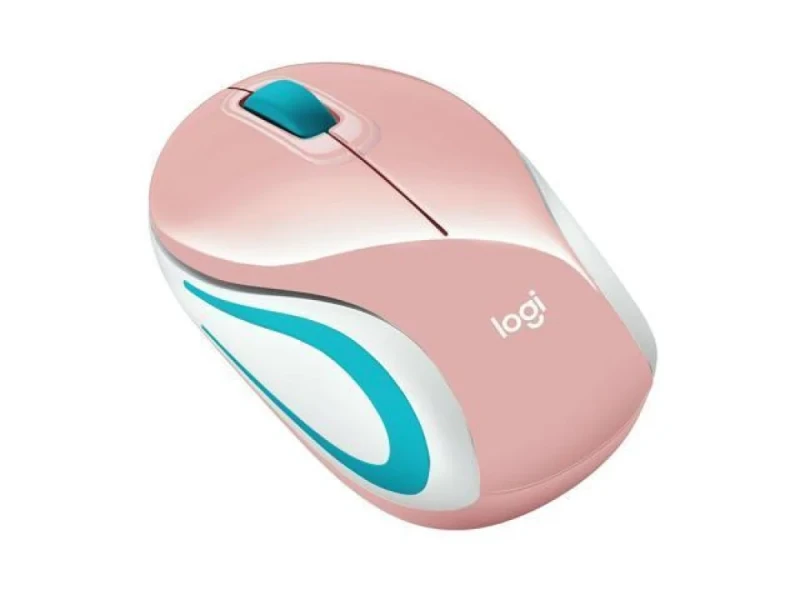 Logitech M187 - Wired, Wireless Optical Mouse, 1000 DPI, Pink / Teal color - Featured Image