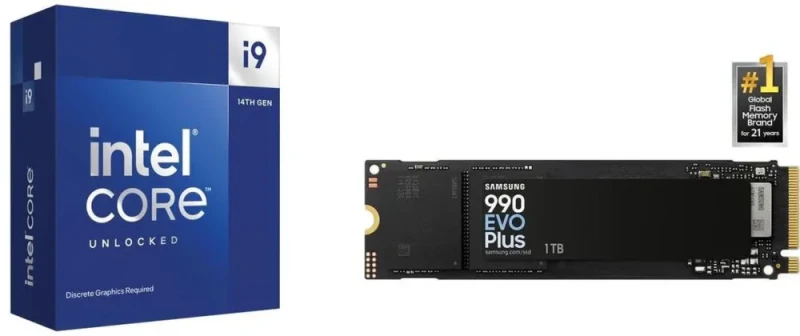 Intel Core i9-14900KF + SAMSUNG 990 EVO PLUS SSD 1TB - Featured Image