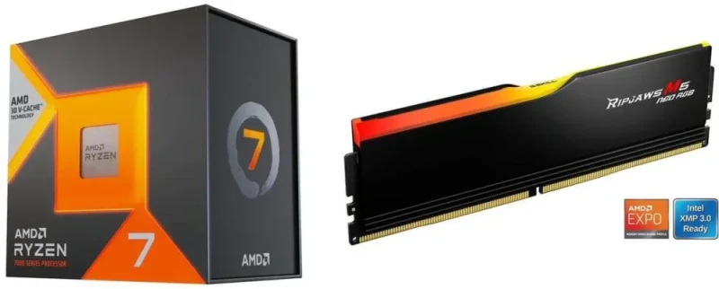 AMD Ryzen 7 7800X3D + G.SKILL Ripjaws M5 Neo RGB Series 16GB DDR5 6000 - Featured Image