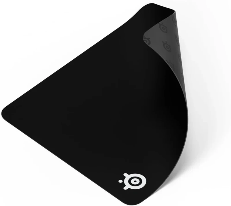 SteelSeries QcK Large Gaming Mouse Pad - Black, Micro-Woven Cloth Surface, Non-Slip Silicone Rubber Base, Optimized for Gaming Sensors, Peak Tracking & Stability, 490 x 420 mm, Ideal for FPS, MOBA, RTS & MMO Gaming - Featured Image