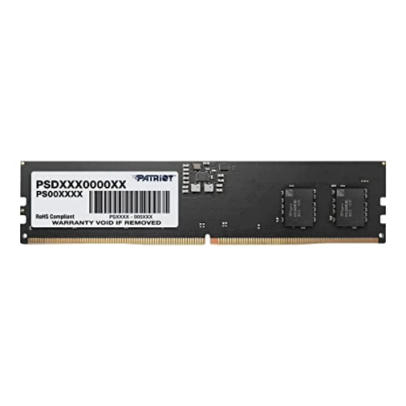 Patriot Signature Line 8 GB - 1 x 8GB, DDR5 288-pin DIMM, 4800MT/s, CL40, Black color - Featured Image