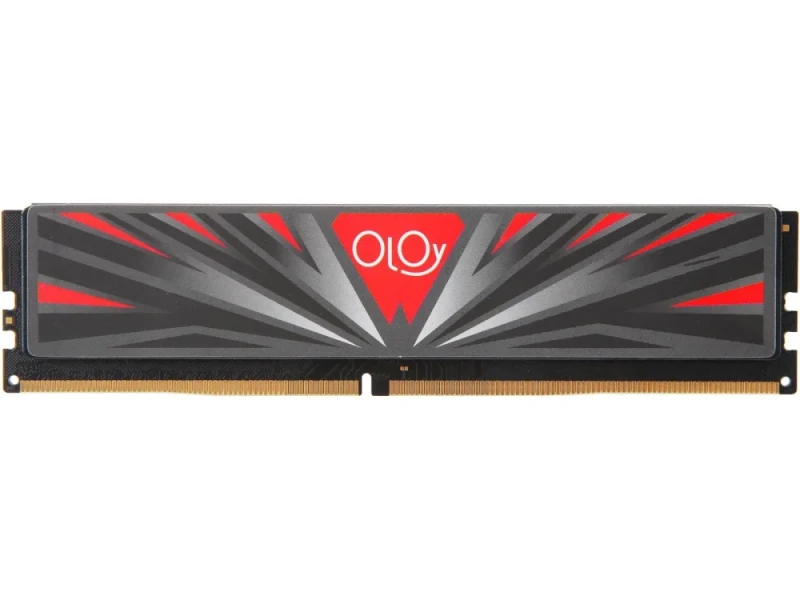 OLOy MD4U083016BBSA 8 GB - 1 x 8GB, DDR4 288-pin DIMM, 3000MT/s, CL16, Black / Red color - Featured Image