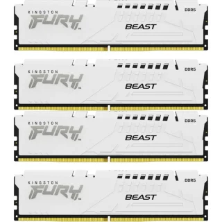 Kingston FURY Beast 128 GB - 4 x 32GB, DDR5 288-pin DIMM, 5600MT/s, CL40, White color