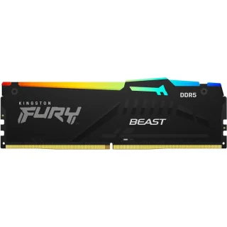 Kingston FURY Beast RGB 8 GB - 1 x 8GB, DDR5 288-pin DIMM, 5600MT/s, CL40, Black color