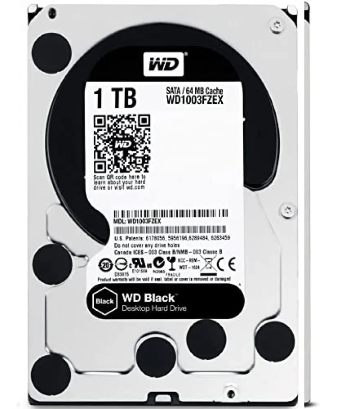 Western Digital WD_BLACK - 1 TB 7200 RPM, SATA 6.0 Gb/s, 3.5", 64 MB Cache memory - Featured Image