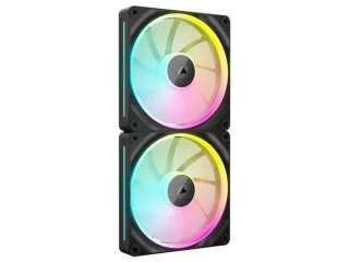 Corsair iCUE LINK LX140 RGB Starter Kit 2-Pack - 140mm PWM fan, 10 - 36 dB, 10.74 - 84.7 CFM Airflow, 350 - 2000 RPM, Black Color