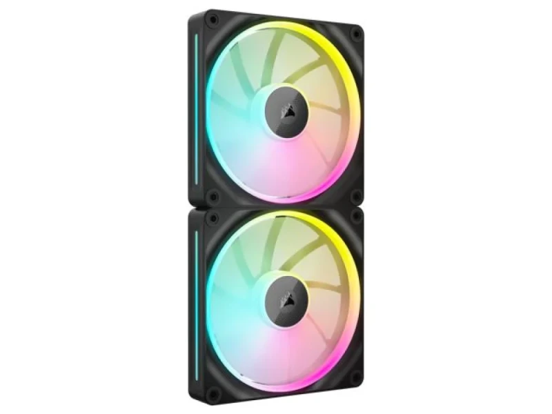 Corsair iCUE LINK LX140 RGB Starter Kit 2-Pack - 140mm PWM fan, 10 - 36 dB, 10.74 - 84.7 CFM Airflow, 350 - 2000 RPM, Black Color - Featured Image