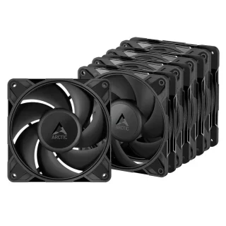 ARCTIC P12 Pro PST LN 5-Pack - 120mm PWM fan, 49 CFM Airflow, 450 - 2000 RPM, Black Color