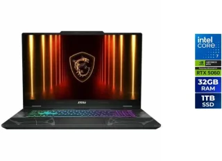 MSI Cyborg 15 B2RWFKG-421US 15.6" Gaming Notebook - Intel Core 7 240H, GeForce RTX 5060 8GB, 32GB RAM, 1TB SSD, Windows 11 Home, Wi-Fi 6E