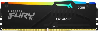 Kingston FURY Beast RGB 32 GB - 1 x 32GB, DDR5 288-pin DIMM, 5600MT/s, CL36, Black color