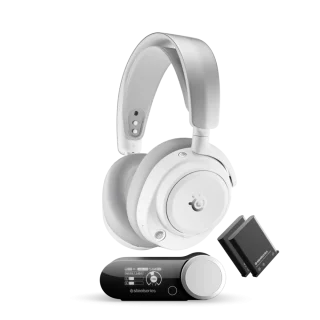 SteelSeries Arctis Nova Pro Omni - Gaming headset, Wireless, Microphone, 10Hz-40kHz, White Color