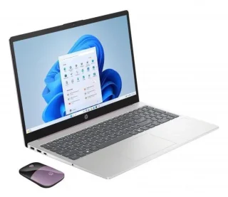 HP 15.6" HD Notebook - Intel N100 Quad-Core, 4GB DDR4 RAM, 128GB UFS Storage, 15.6" Anti-Glare Display, Windows 11 S, Up to 11 Hours Battery Life, Winter Lavender, Includes HP Wireless Mouse