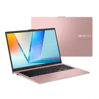 ASUS Vivobook Go 15.6" FHD IPS Notebook - Intel N150 Quad-Core, 4GB LPDDR5 RAM, 128GB UFS Storage, 15.6" Full HD IPS Display, Rose Pink, Windows 11