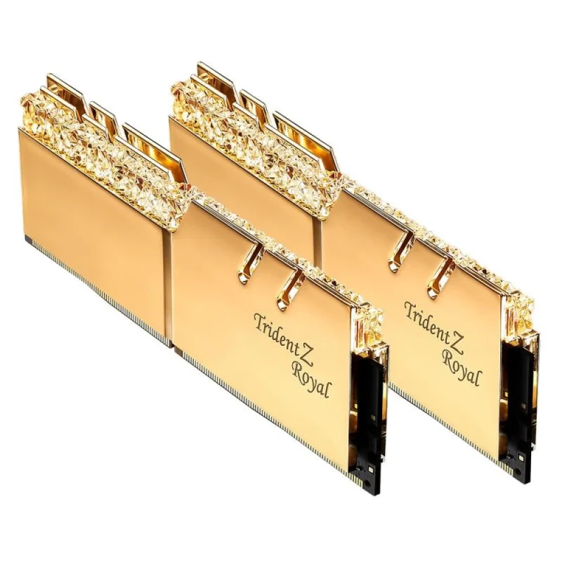 G.Skill Trident Z Royal 16 GB - 2 x 8GB, DDR4 288-pin DIMM, 3200MT/s, CL16, Gold color - Featured Image