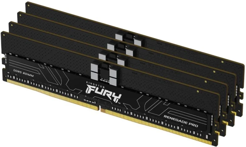 Kingston FURY Renegade Pro 128 GB - 4 x 32GB, DDR5 288-pin DIMM, 6400MT/s, CL32, Black color - Featured Image