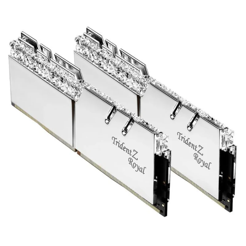 G.Skill Trident Z Royal 16 GB - 2 x 8GB, DDR4 288-pin DIMM, 3200MT/s, CL14, Silver color - Featured Image