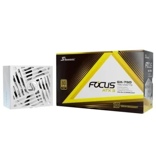 SeaSonic Focus GX V4 ATX 3 (2024) - 750 W ATX Power Supply, 80+ Gold, Fully Modular, White Color