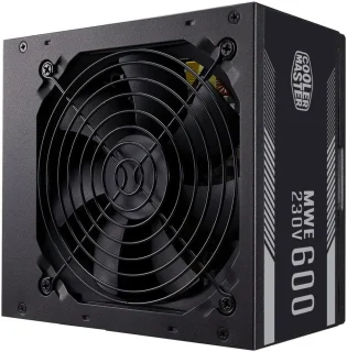 Cooler Master MWE Bronze V2 - 600 W ATX Power Supply, 80+ Bronze, Non-Modular, Black Color