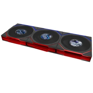 Lian Li UNI FAN TL LCD FLEX 3-Pack - 120mm PWM fan, 29 dB, 63 CFM Airflow, 350 - 1900 RPM, Black Color