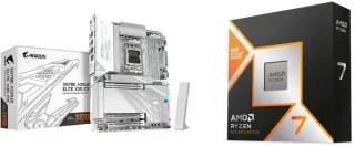 GIGABYTE X870E AORUS ELITE X3D ICE + AMD Ryzen 7 9800X3D
