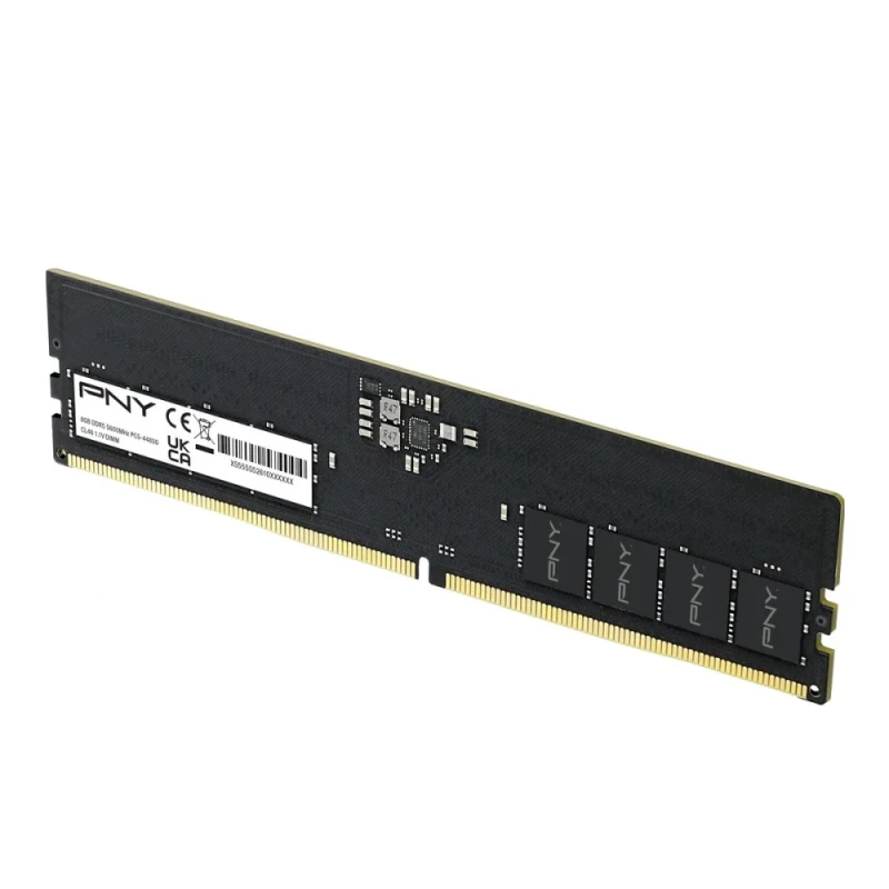 PNY Performance 8 GB - 1 x 8GB, DDR5 288-pin DIMM, 5600MT/s, CL46, Black color - Featured Image
