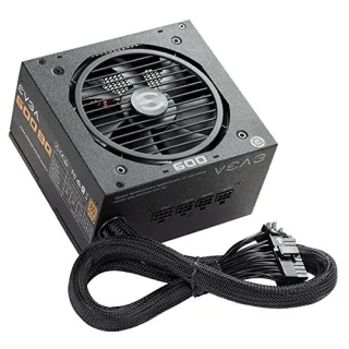 EVGA 600 BQ - 600 W ATX Power Supply, 80+ Bronze, Semi-Modular
