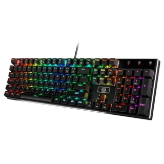 Redragon DEVARAIAS K556 RGB - Gaming Wired Keyboard, Outemu Brown Switches, RGB Backlit, Black Color