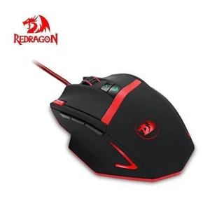 Redragon Mammoth - Wired Laser Mouse, 16400 DPI, Black / Red color